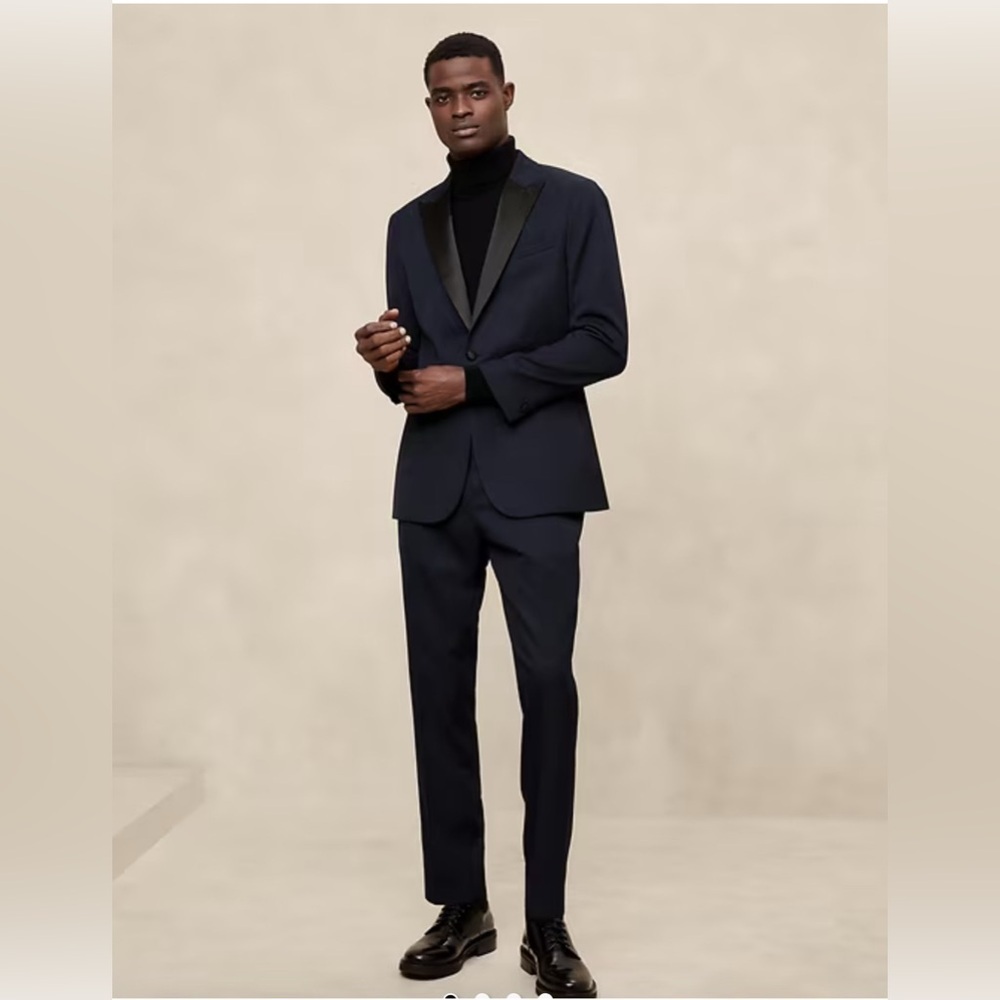 NWT Banana Republic Factory Men’s Tuxedo Trouser Size 35 x 30 (#511742)